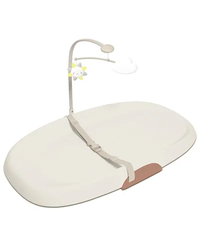 Almohadilla cambiadora Skip Hop para bebé estilo guardería, limpiable con toallitas, contorneada con espuma acolchada, base antideslizante, cinturón