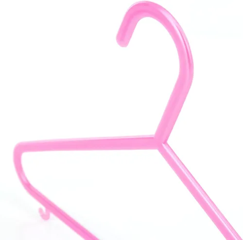 Miniatura 4 de HANGERWORLD 18 rosa 11.4 pulgadas niños bebé bebé niño pequeño plástico pantalones barra ropa ropa perchas