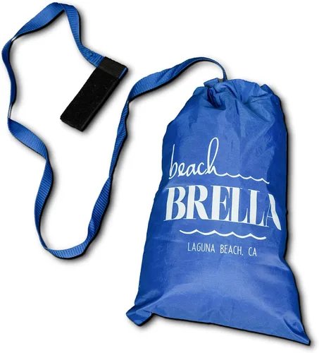 Miniatura 12 de Sombrilla de playa para arena, resistente al viento, con bolsa de anclaje de arena, portátil, flecos, bolsa de mezclilla, cuenta con parte inferior