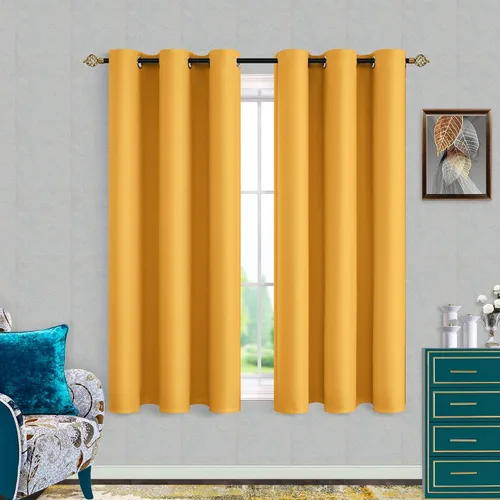 Miniatura 146 de Mrs.Naturall Cortinas Azul Real para Dormitorio, Cortinas Opacas Cortas Medianas Azul Cobalto para Cocina Decoración de Habitación de Adolescentes