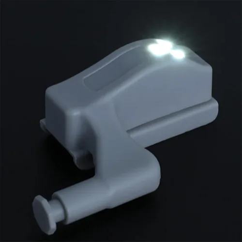 Miniatura 6 de 9 piezas de luz LED con bisagra de armario y armario, luz universal con sensor para cocina moderna, armario de hogar, armario, armario, lámpara