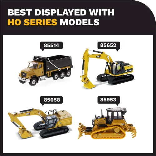 Miniatura 8 de Diecast Masters CAT Caterpillar M323F Excavadora de ruedas de ferrocarril con 3 accesorios High Line Series 1/87 (HO) Escala Diecast Modelo 85612
