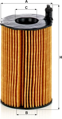 Miniatura 4 de Mann Filter HU 8005 z Filtro de aceite de cartucho Compatible con Audi A6 (2017), A6 Quattro (2014-2015), A7 Quattro (2014-16), A8 Quattro