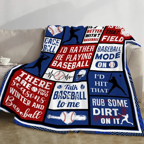 Miniatura 2 de Regalos de béisbol para niños y hombres, manta de béisbol para niños, regalos para equipos de jugadores de béisbol, accesorios para amantes