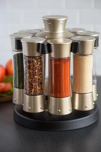 Miniatura 17 de KitchenArt 57010 Select-A-Spice Carrusel de medición automática serie profesional, satinado
