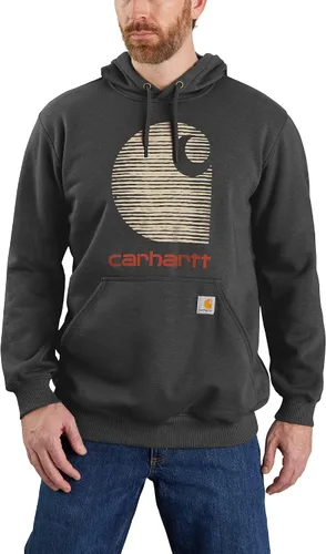 Miniatura 4 de Carhartt Sudadera con estampado Rain Defender de peso medio con logotipo C para hombre