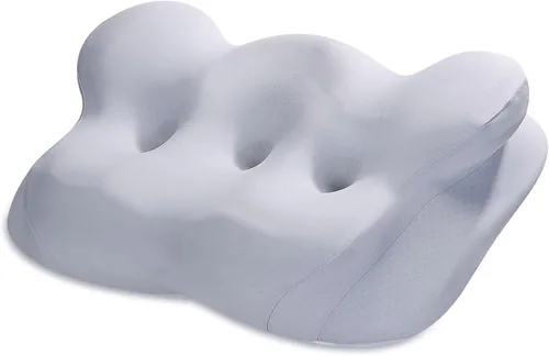 Almohada cervical para el cuello, almohada de espuma viscoelástica para aliviar el dolor de cuello, almohada ergonómica de enfriamiento de contorno