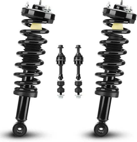Miniatura 9 de Amortiguador delantero izquierdo derecho y conjunto de resorte helicoidal apto para Ford F-150 solo 4WD 2004-2007, para F150 4WD AWD 2008