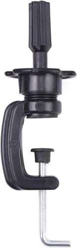 EERYA Soporte para cabeza de maniquí de peluca, cabeza de maniquí de cosmetología, soporte de sujeción estándar, soportes de abrazadera, negro (1
