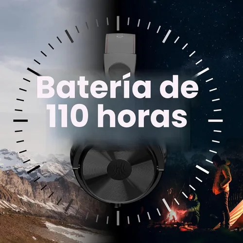 Miniatura 4 de OneOdio - Auriculares Bluetooth de diadema, 110 horas de sonido estéreo inalámbrico/con cable, auriculares plegables con graves profundos