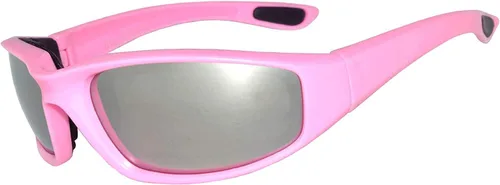 Miniatura 9 de OWL Gafas de motocicleta para mujer, con espuma acolchada, marco rosa, gafas de ciclismo UV400 de policarbonato para mujer