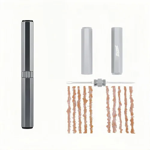 Kit de reparación de neumáticos sin cámara con enchufes, kit de tapones de neumáticos, herramientas portátiles para bicicleta, kit de reparación de