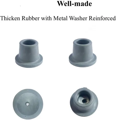 Miniatura 4 de Puntas de goma resistentes para silla de ducha y silla de baño, puntas de patas antideslizantes para taburetes de ducha, 4 unidades, 1 pulgada