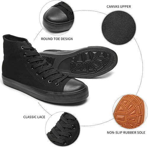 Miniatura 2 de yageyan Tenis de lona para hombre, con cordones, estilo casual, clásicos