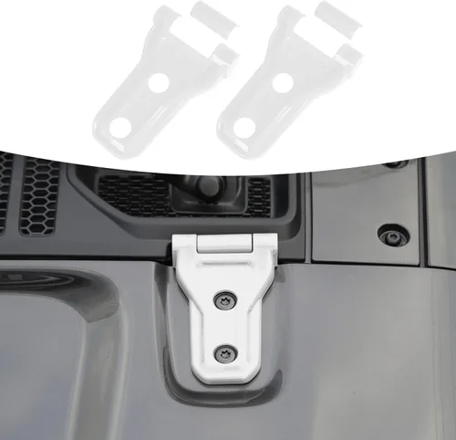 Miniatura 17 de RT-TCZ Kit de decoración exterior para bisagra de capó para Jeep Wrangler JL JLU y Gladiator JT 2018-2023, azul