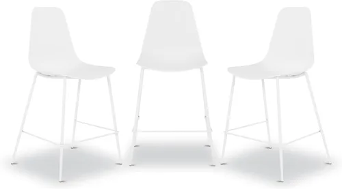 Miniatura 19 de Poly & BARK Isla - Juego de 4 sillas de cocina modernas, sillas de comedor de plástico con patas de metal, montaje rápido, sillas simples de café