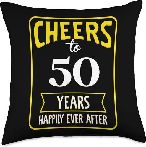 Miniatura 4 de Cheers to 50 years happily ever after Throw Pillow
