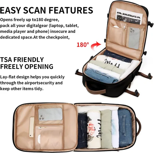 Miniatura 2 de GOLF SUPAGS Mochila para laptop con compartimento separado para laptop de 15.6 pulgadas, bolsa de computadora de gran capacidad para mujeres