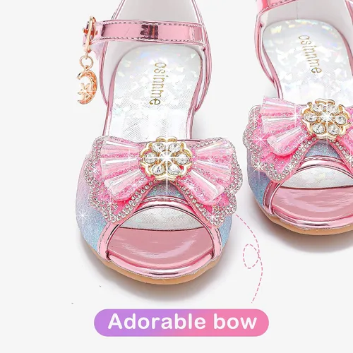 Miniatura 5 de Osinnme - Sandalias de boda para niña pequeña y grande
