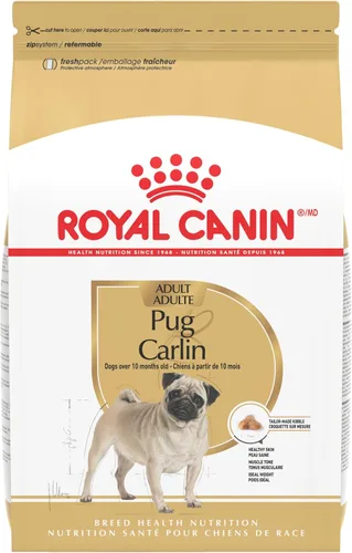 Royal Canin Pug - Alimento seco específico para perros de raza adulta, bolsa de 10 libras