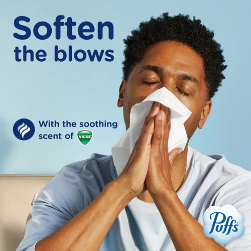 Miniatura 7 de Puffs Plus Loción con pañuelos faciales Vicks, 4 cajas, 48 pañuelos por caja (192 pañuelos)