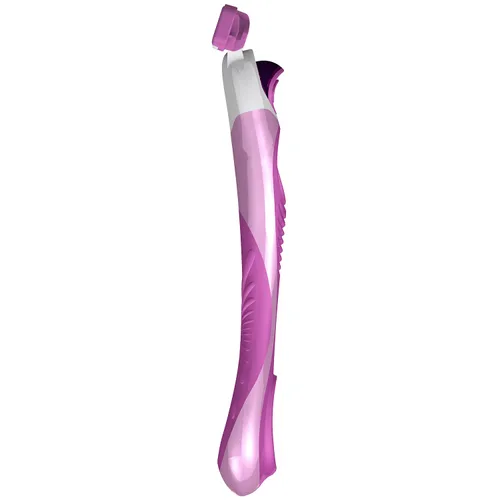 Miniatura 4 de ShaveMOB Kit de maquinilla de afeitar de 3 cuchillas para mujer (mango de cabeza flexible + 12 recambios) - El práctico kit de afeitado