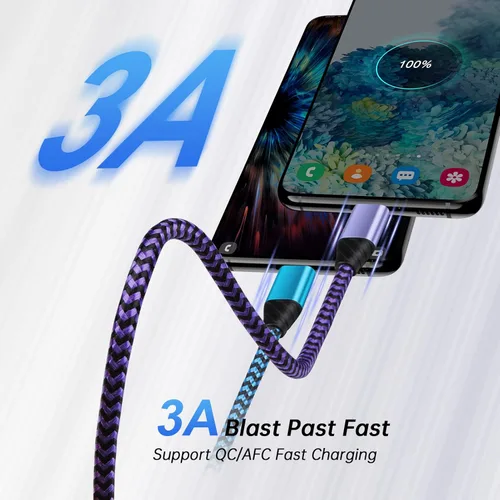 Miniatura 2 de Cable USB C tipo C para Android Auto, cable de transferencia de datos USB de carga rápida para Samsung Galaxy S25