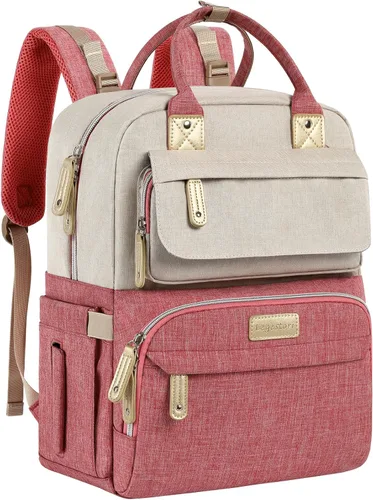 Miniatura 11 de Legestori Mochila para Pañales, Bolsa de Pañales para Bebé Niño, Bolsa de Pañales Unisex Grande para Mamá, Mochila Impermeable para Pañales de Viaje