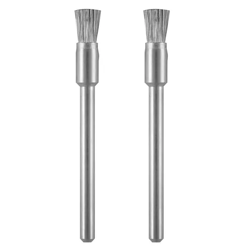 Miniatura 18 de Dremel 405-02 cepillos de cerdas de nailon (paquete de 2), diámetro de 1/8