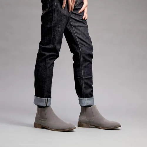 Miniatura 7 de Jousen Men's Suede Chelsea Boots