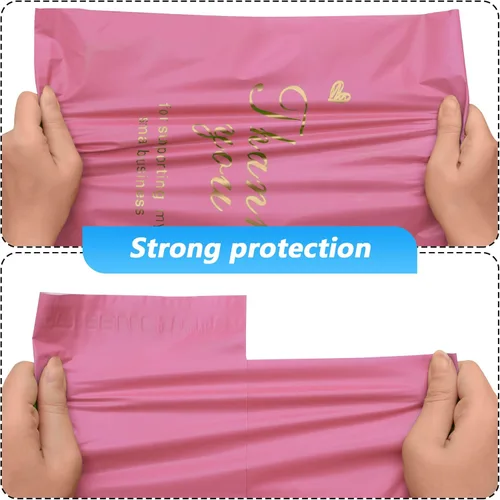 Miniatura 4 de Sobre de polietileno de agradecimiento 6x9 pulgadas 100 piezas, bolsas de envío impermeables y resistentes al desgarro para ropa, bolsas de correo