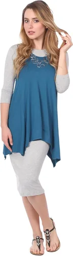 Miniatura 4 de Kosher Casual Vestido midi modesto hasta la rodilla con mangas 3-4 para mujer