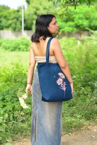 Miniatura 125 de Ecoright Bolsa de lona estética para mujer, bolsa grande con cremallera y bolsillo, bolsa de mano para mujer, para yoga, trabajo, playa