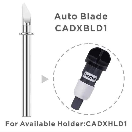 Miniatura 4 de Paquete de 2 cuchillas automáticas CADXBLD1 para Brother ScanNCut DX, utilizando material de acero de tungsteno de resistencia duradera