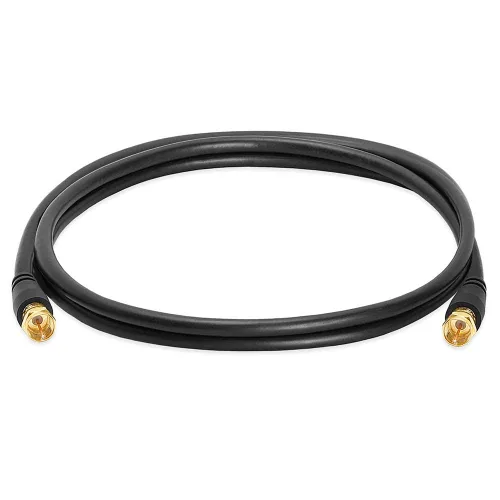 Miniatura 2 de Cmple - Cable coaxial digital Tipo F macho RG6 Coaxial Audio Digital Video con conector F Cable Satélite - 6 pies Negro