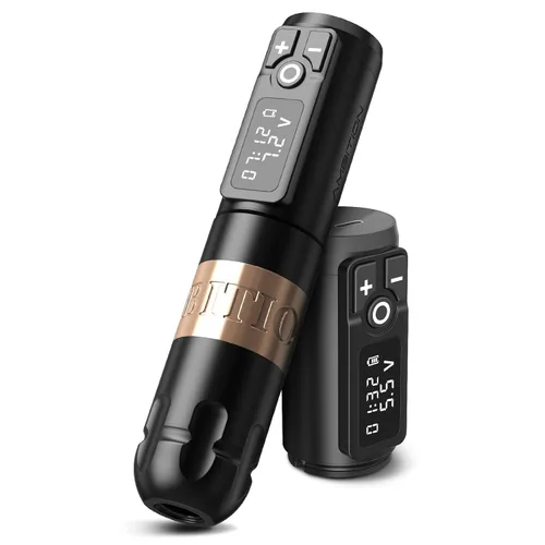Miniatura 7 de Ambition Soldier - Bolígrafo rotativo de batería para tatuajes con cartucho, máquina de tatuaje con motor sin núcleo de 2400 mAh, fuente
