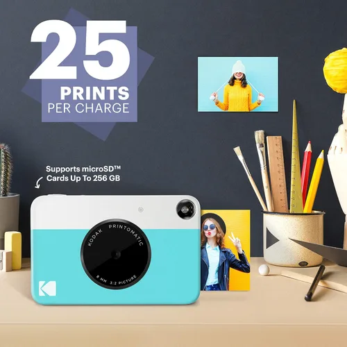 Miniatura 6 de Kodak - Papel fotográfico Zink prémium de 2 x 3 pulgadas (100 hojas) y cámara de impresión instantánea digital KODAK Printomatic