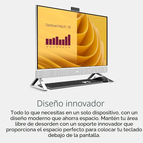 Miniatura 6 de Dell 27 Computadora de escritorio todo en uno ec27250-Pantalla FHD de 27 pulgadas (1920 x 1080), Procesador Intel Core 5 120U, Gráficos Intel, RAM