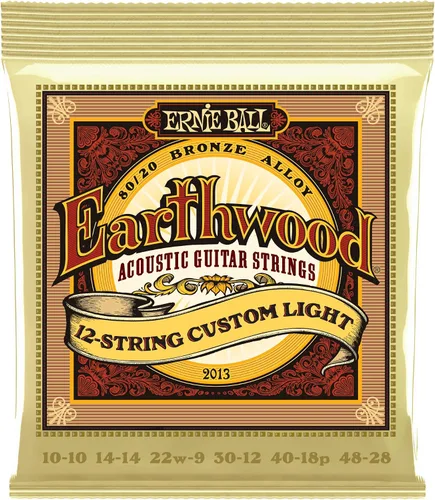 Miniatura 8 de Ernie Ball - Cuerdas personalizadas para guitarra acústica Earthwood de bronce 80/20, calibre medio, calibre 12.5-56 (P02005) (Paquete de 2)