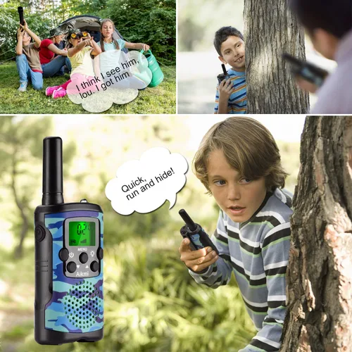 Miniatura 3 de Aikmi - Walkie Talkies para niños, de 22 canales de radio, 2 vías y 3 millas de alcance. Walkie Talkies de juguete duraderos, el mejor regalo