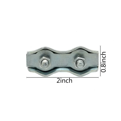 Miniatura 3 de Conectores de cuerda polivinílicos M5, conectores de acero galvanizados empalmador de alambres para alambres eléctricos de las cercas (10)