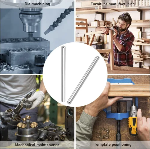 Miniatura 5 de 10 clavijas de 0.197 in de diámetro x 2.362 in de longitud 304 de acero inoxidable 304 clavijas de soporte de barra de metal elementos usados