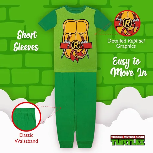 Miniatura 4 de Conjunto de pijama de algodón ajustado de 2 piezas para niños y niños