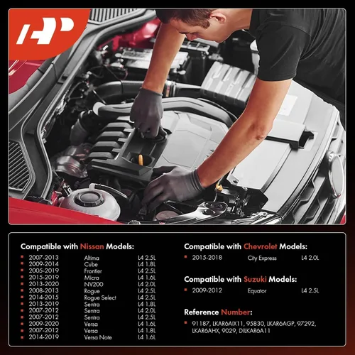 Miniatura 2 de A-Premium Bujías de iridio platino compatibles con Nissan Altima 2007-2013, Rogue, Rogue Select, Sentra, Versa, Versa Note, Frontier, NV200 &