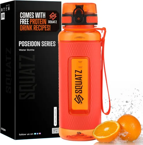 Miniatura 14 de SQUATZ Poseidon Series - Botella de agua deportiva de 78 onzas – Botella de agua deportiva de gran volumen de boca ancha para gimnasio, con hebilla