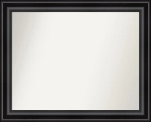 Miniatura 406 de Amanti Art Espejo personalizado, espejo de baño negro puente, espejo de pared o espejo de tocador de baño sobre el fregadero (26 x 26 pulgadas)
