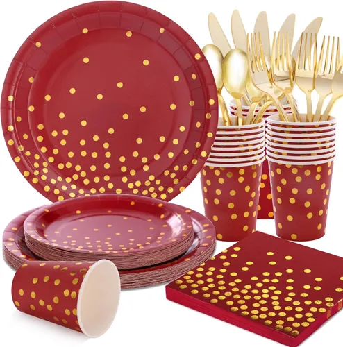 Miniatura 8 de 175 platos y servilletas de color verde salvia, suministros para fiestas, platos de papel verde salvia para 25 invitados, juegos de platos Verde