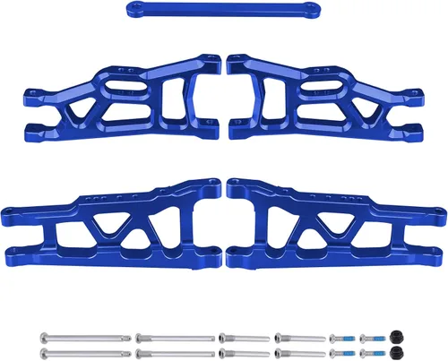 Hobbypark Brazos de suspensión de aluminio delanteros y traseros con barra de amarre de repuesto de 3655X 3631 para Traxxas Stampede VXL 2WD 1/10