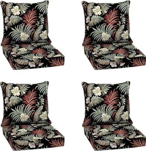 Miniatura 93 de Arden Outdoor Deep Seat Cushion Set, 24 x 24 pulgadas, Cojín para patio resistente al clima, a la lluvia y a la decoloración para silla, sofá y sofá