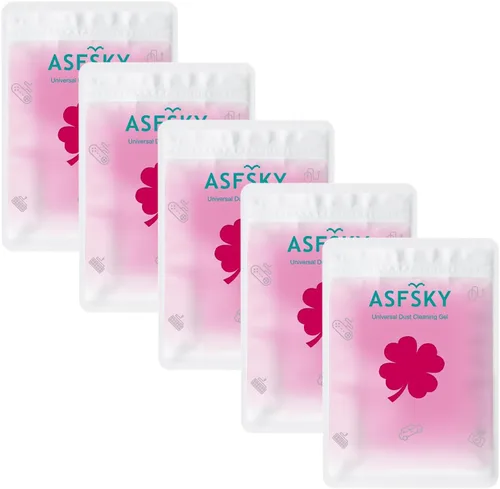 Miniatura 10 de ASFSKY Gel de limpieza de coche para detalles de coche, masilla de gel de limpieza de coche, gel limpiador de teclado reutilizable, masilla de gel